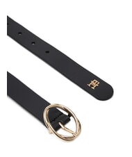 TOMMY HILFIGER TH CHIC Cintur&oacute;n de cuero para mujer negro - Cinturones - 2