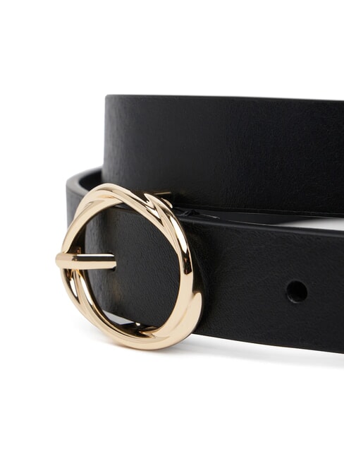 TH CHIC Cintur&oacute;n de cuero para mujer negro - Cinturones