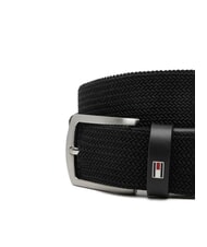 TOMMY HILFIGER DENTON ELASTIC Cintur&oacute;n de tela tejida para hombre negro - Cinturones - 3