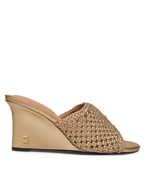 TH Sandalias altas de crochet metalizadas oro - Zapatos Mujer
