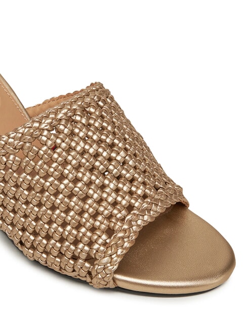 TH Sandalias altas de crochet metalizadas oro - Zapatos Mujer