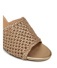 TOMMY HILFIGER TH Sandalias altas de crochet metalizadas oro - Zapatos Mujer - 3