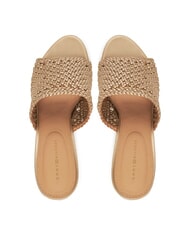 TOMMY HILFIGER TH Sandalias altas de crochet metalizadas oro - Zapatos Mujer - 4