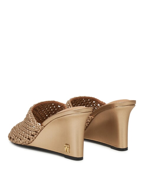 TH Sandalias altas de crochet metalizadas oro - Zapatos Mujer