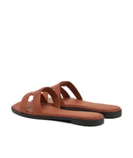 TOMMY HILFIGER TH LOGO STRAP Zapatillas bajas de piel corteza de canela - Zapatos Mujer - 5