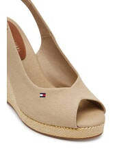 TOMMY HILFIGER TH Alpargatas de cu&ntilde;a alta r&aacute;bano picante - Zapatos Mujer - 4