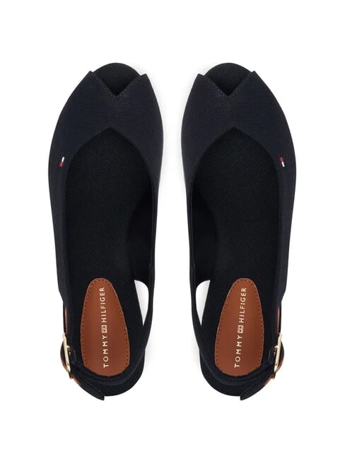 TH Alpargatas con punta abierta y tira trasera espacio azul - Zapatos Mujer