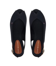 TOMMY HILFIGER TH Alpargatas con punta abierta y tira trasera espacio azul - Zapatos Mujer - 4