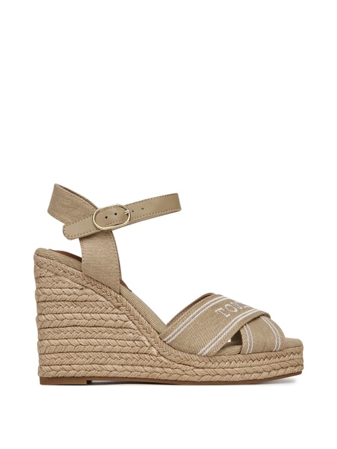 TH Sandalias altas de cu&ntilde;a de lona r&aacute;bano picante - Zapatos Mujer