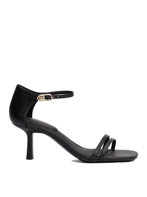 TH Sandalias altas de piel con tira negro - Zapatos Mujer