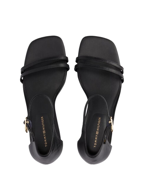 TH Sandalias altas de piel con tira negro - Zapatos Mujer