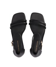 TOMMY HILFIGER TH Sandalias altas de piel con tira negro - Zapatos Mujer - 3