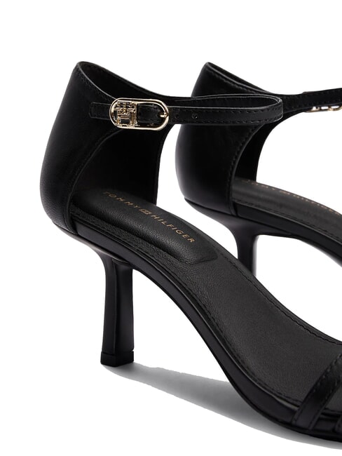 TH Sandalias altas de piel con tira negro - Zapatos Mujer