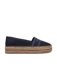 TOMMY HILFIGER TH Alpargatas de plataforma en lona espacio azul - Zapatos Mujer - 5