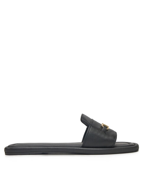 TH Zapatillas de piel con logo negro - Zapatos Mujer