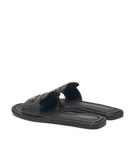 TOMMY HILFIGER TH Zapatillas de piel con logo negro - Zapatos Mujer - 5