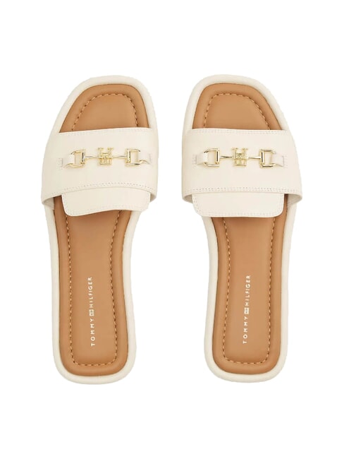 TH Zapatillas de piel con logo muselina - Zapatos Mujer