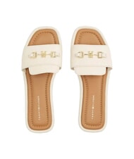 TOMMY HILFIGER TH Zapatillas de piel con logo muselina - Zapatos Mujer - 3