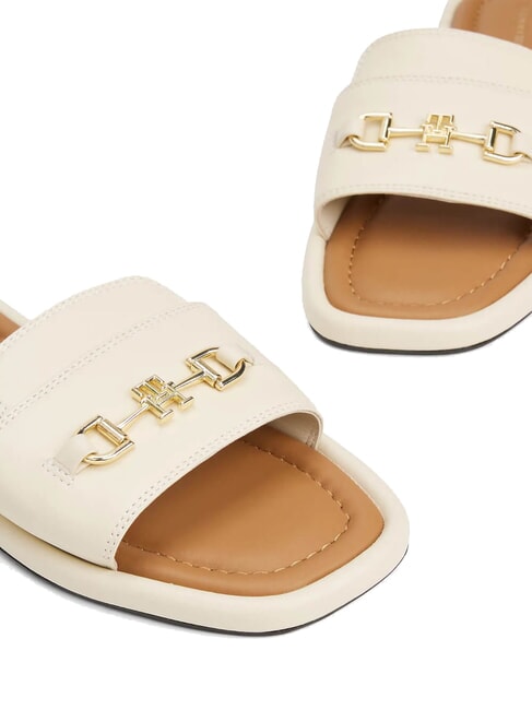 TH Zapatillas de piel con logo muselina - Zapatos Mujer