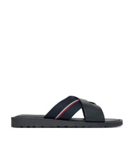 TOMMY HILFIGER TH Zapatillas de piel con cinta con logo cielo del desierto - Zapatos Hombre - 2