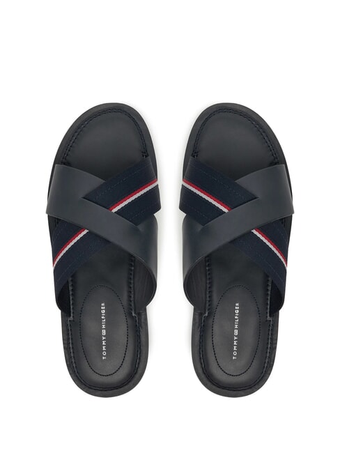 TH Zapatillas de piel con cinta con logo cielo del desierto - Zapatos Hombre