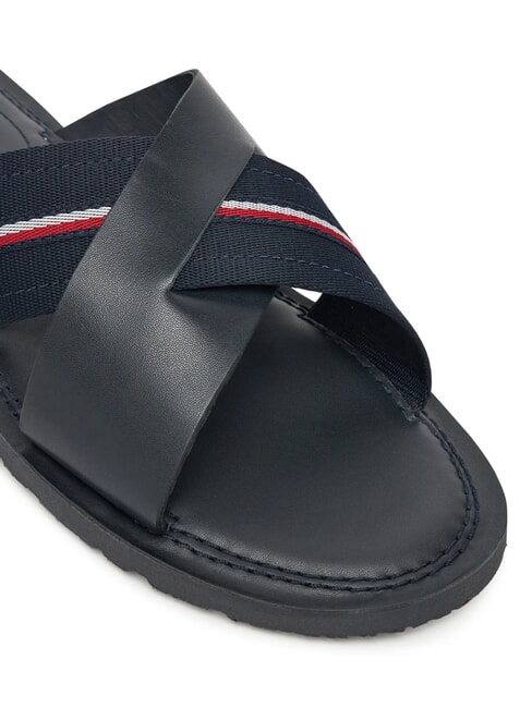 TH Zapatillas de piel con cinta con logo cielo del desierto - Zapatos Hombre