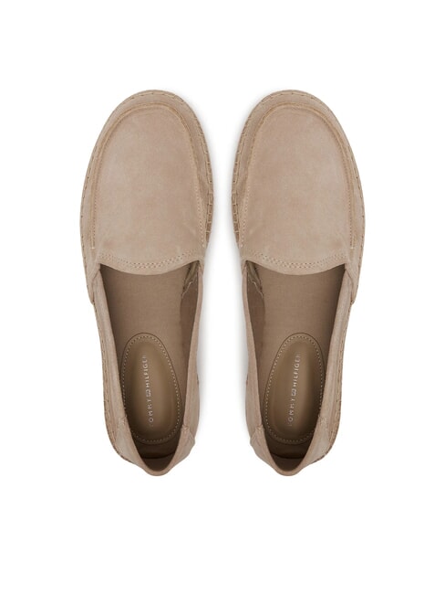 TH FLEX Alpargatas de piel de ante beige - Zapatos Hombre