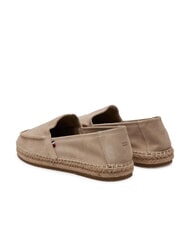 TOMMY HILFIGER TH FLEX Alpargatas de piel de ante beige - Zapatos Hombre - 5