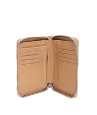 GIANNI CHIARINI GRAIN Cartera de cuero con cremallera arcilla - Carteras Mujer - 2