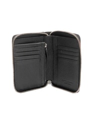 GIANNI CHIARINI GRAIN Cartera de cuero con cremallera negro - Carteras Mujer - 2