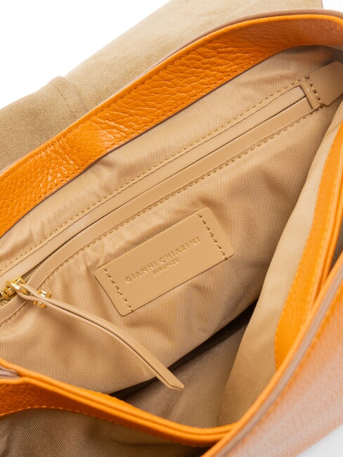 HELENA ROUND Bolso bandolera peque&ntilde;o de piel condimentar - Bolsos Mujer