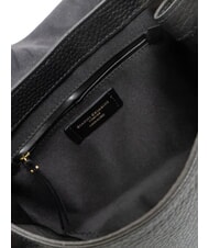 GIANNI CHIARINI CECILE Bolso de hombro de cuero martillado negro - Bolsos Mujer - 4