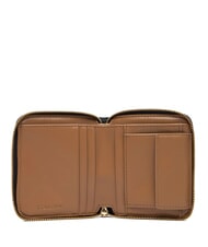 CALVIN KLEIN EMBOSSED LOGO Cartera peque&ntilde;a con cremallera coco negro/tostado - Carteras Mujer - 2