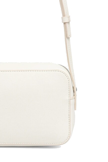 EMBOSSED LOGO Mini bolso de hombro lirio blanco - Bolsos Mujer