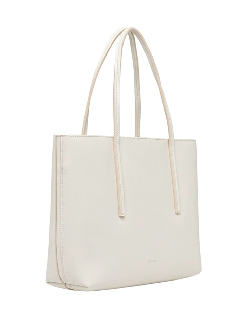 EMBOSSED LOGO Bolso de hombro lirio blanco - Bolsos Mujer