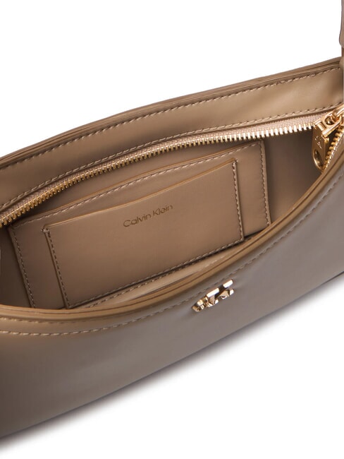 HARDWARE MONOGRAM Bolso de hombro gris topo del desierto - Bolsos Mujer