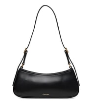 CALVIN KLEIN HARDWARE MONOGRAM Bolso de hombro negro / oro claro antiguo - Bolsos Mujer - 3