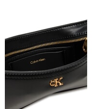 CALVIN KLEIN HARDWARE MONOGRAM Bolso de hombro negro / oro claro antiguo - Bolsos Mujer - 4