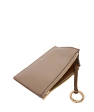 CALVIN KLEIN EMBOSSED LOGO Tarjetero plano gris topo del desierto - Carteras Mujer - 3