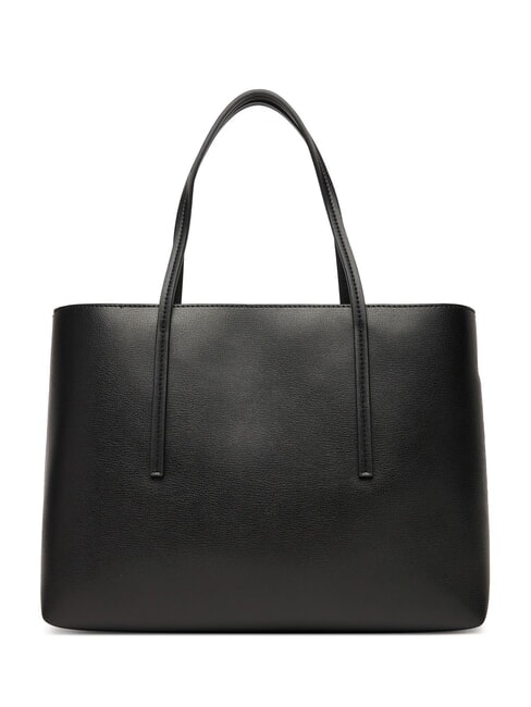 EMBOSSED LOGO Bolso de hombro coco negro/tostado - Bolsos Mujer