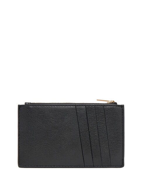 EMBOSSED LOGO Tarjetero plano coco negro/tostado - Carteras Mujer