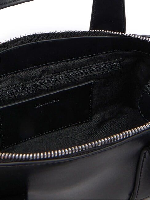 SIGNATURE LOGO STRAP Bolso de mano, con bandolera negro / plata vieja - Bolsos Mujer