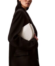 CALVIN KLEIN BOLD MONOGRAM Bolso de hombro lirio blanco - Bolsos Mujer - 4