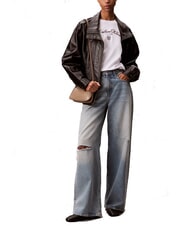 CALVIN KLEIN ENGRAVED Bolso de hombro gris topo del desierto - Bolsos Mujer - 4