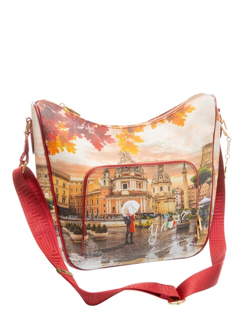YESBAG Bolso de hombro tipo hobo con bolsillo Roma lloviendo - Bolsos Mujer