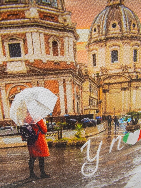 YESBAG Bolso de hombro tipo hobo con bolsillo rome raining - Bolsos Mujer