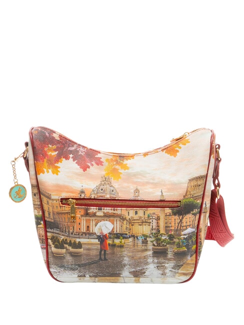 YESBAG Bolso de hombro tipo hobo con bolsillo rome raining - Bolsos Mujer