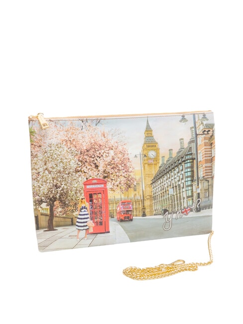 YESBAG SPECIAL Bolso de hombro de metal tipo sobre Rosa inglesa - Bolsos Mujer