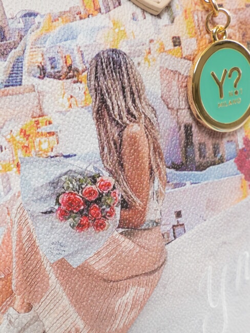 YESBAG Bolso de compras mediano de hombro Puesta de sol en Grecia - Bolsos Mujer