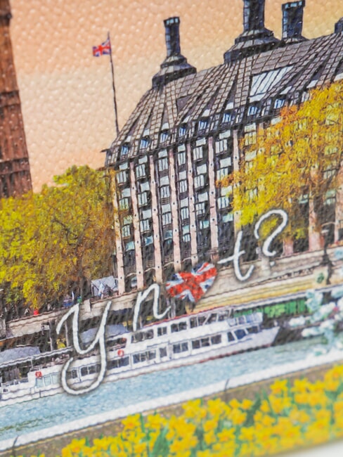 YESBAG Bolso de mano mediano con pu&ntilde;o flor amarilla - Bolsos Mujer